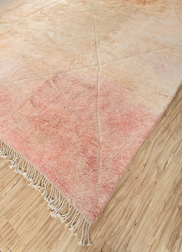 zuri ivory wool hand knotted Rug - FloorShot