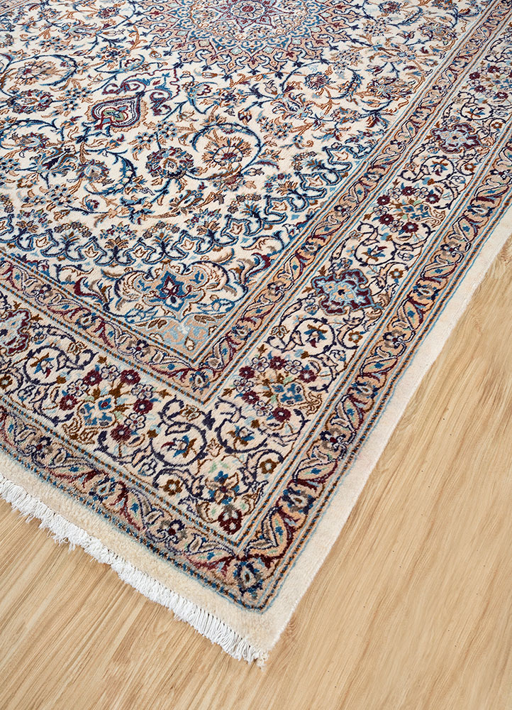 aalam gold wool hand knotted Rug - FloorShot