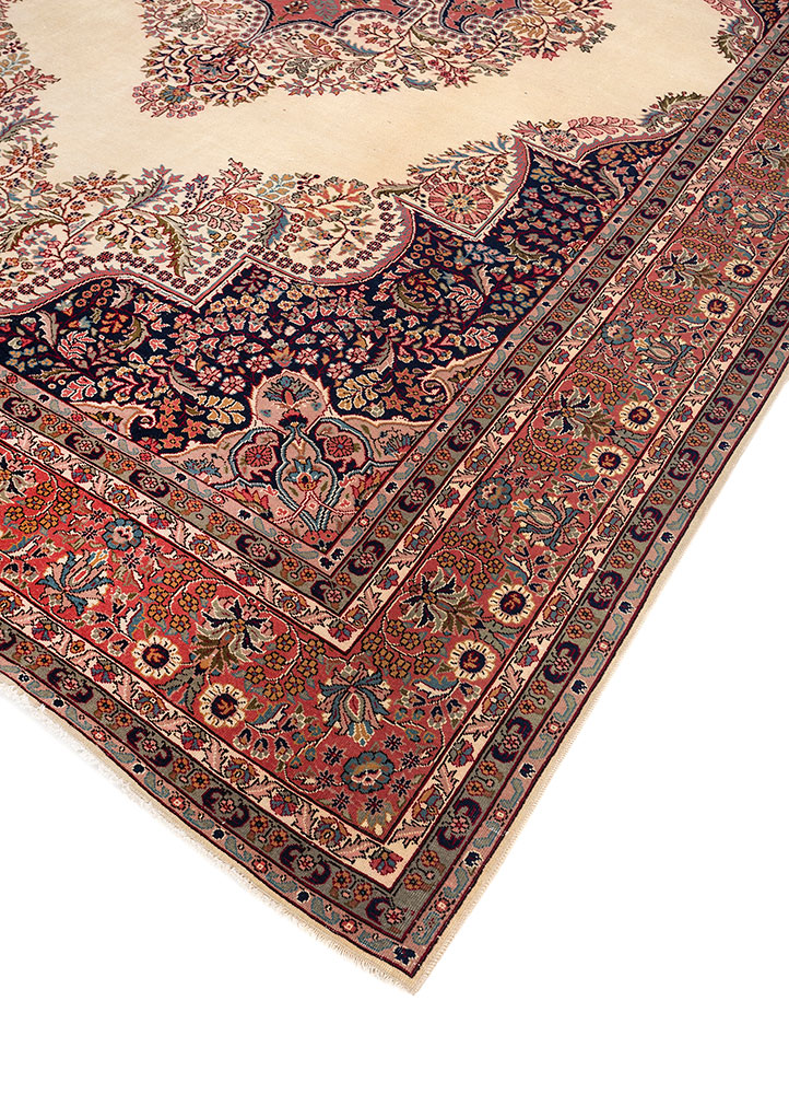 aalam gold wool hand knotted Rug - FloorShot