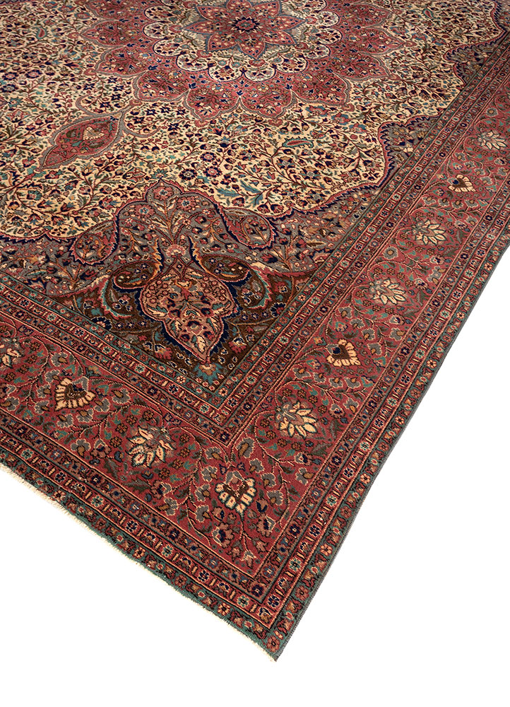 aalam gold wool hand knotted Rug - FloorShot