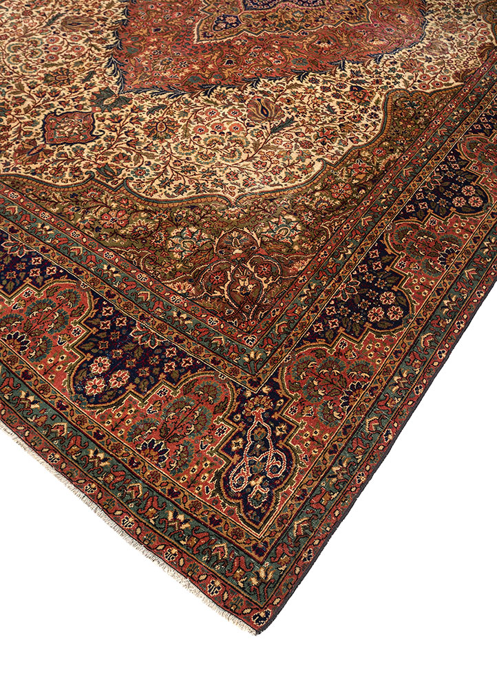 aalam gold wool hand knotted Rug - FloorShot