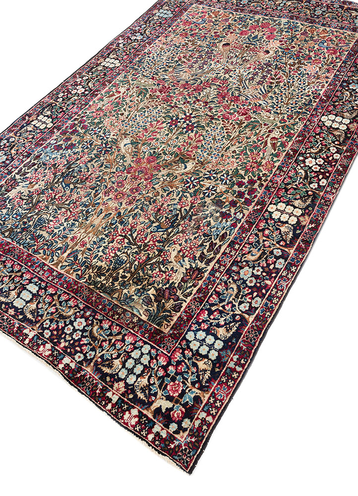 aalam gold wool hand knotted Rug - FloorShot