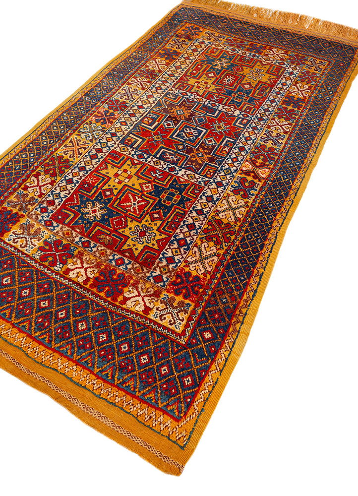 kiaan ivory wool hand knotted Rug - FloorShot