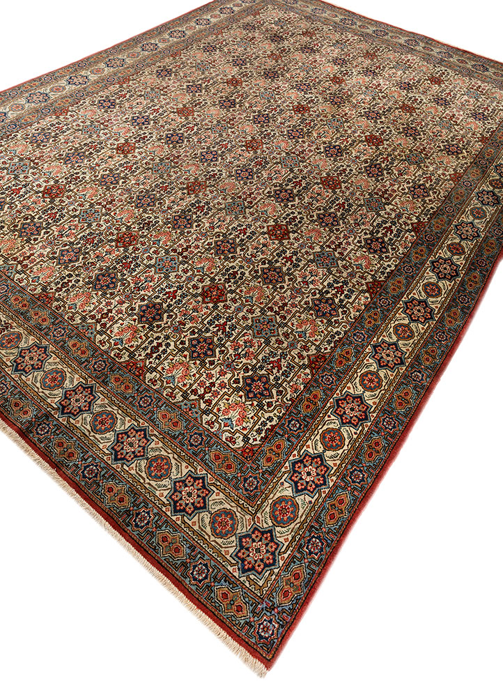aalam gold wool hand knotted Rug - FloorShot