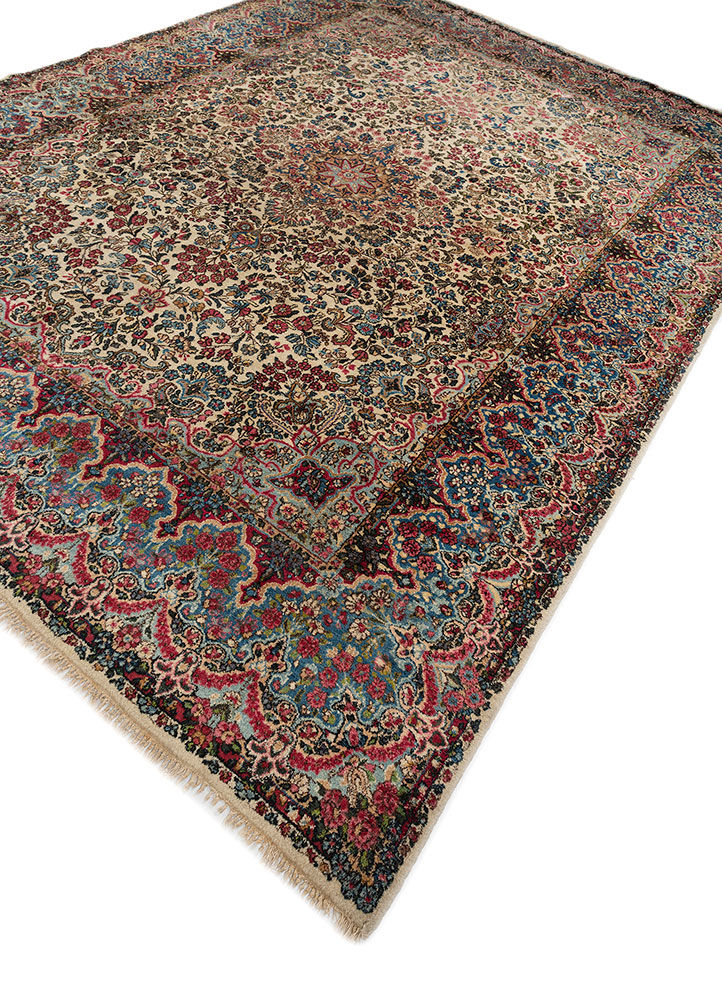 aalam gold wool hand knotted Rug - FloorShot