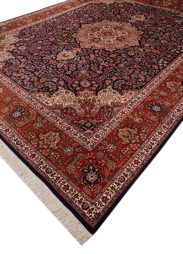 aalam gold wool hand knotted Rug - FloorShot