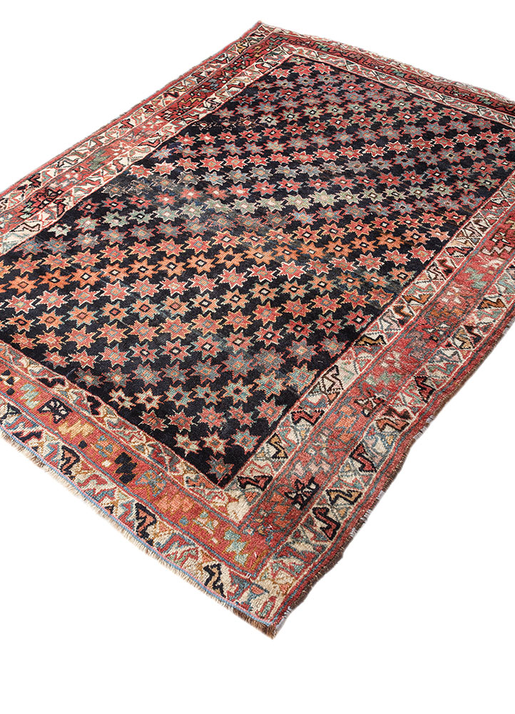 kiaan blue wool hand knotted Rug - FloorShot