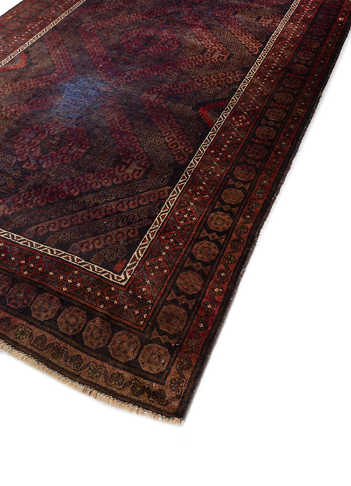 kiaan grey and black wool hand knotted Rug - FloorShot
