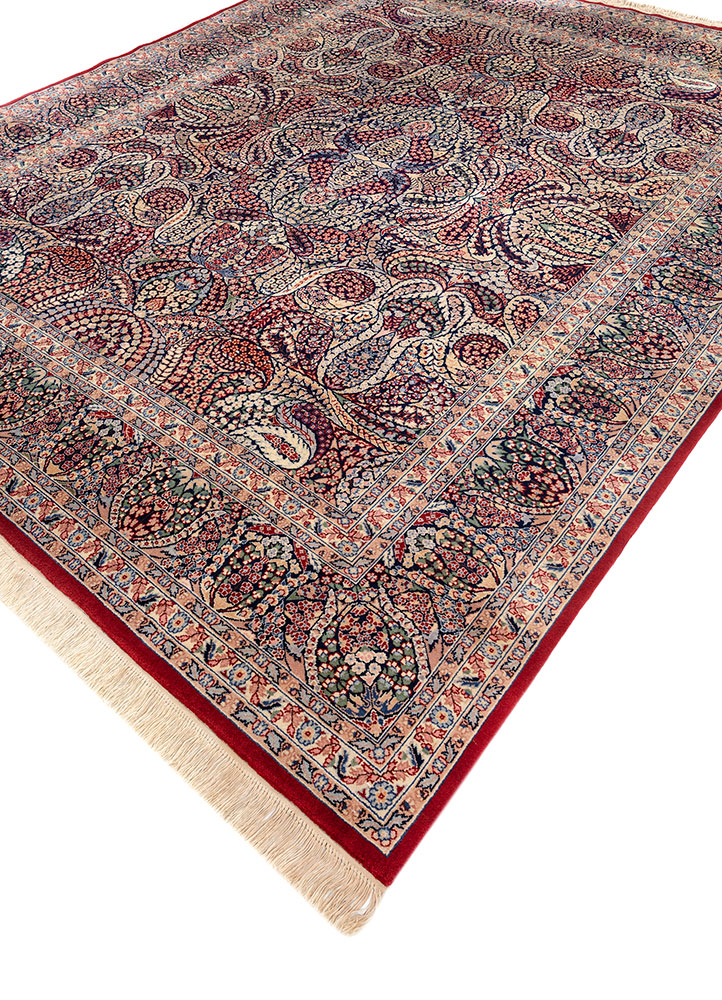 aalam ivory wool hand knotted Rug - FloorShot
