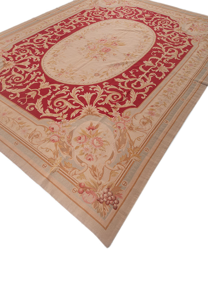 nayaab red and orange cotton flat weaves WALL ART & TAPESTRY - FloorShot