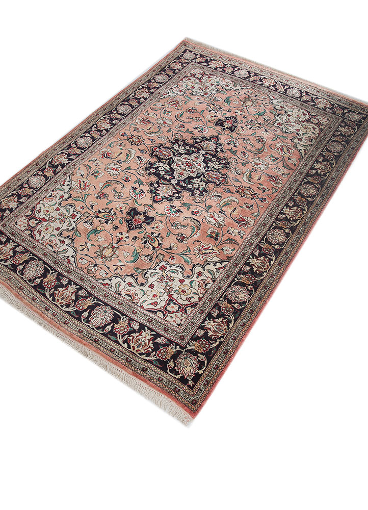 gulmarg blue silk hand knotted Rug - FloorShot