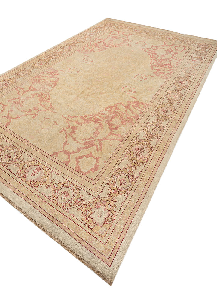 aalam gold wool hand knotted Rug - FloorShot