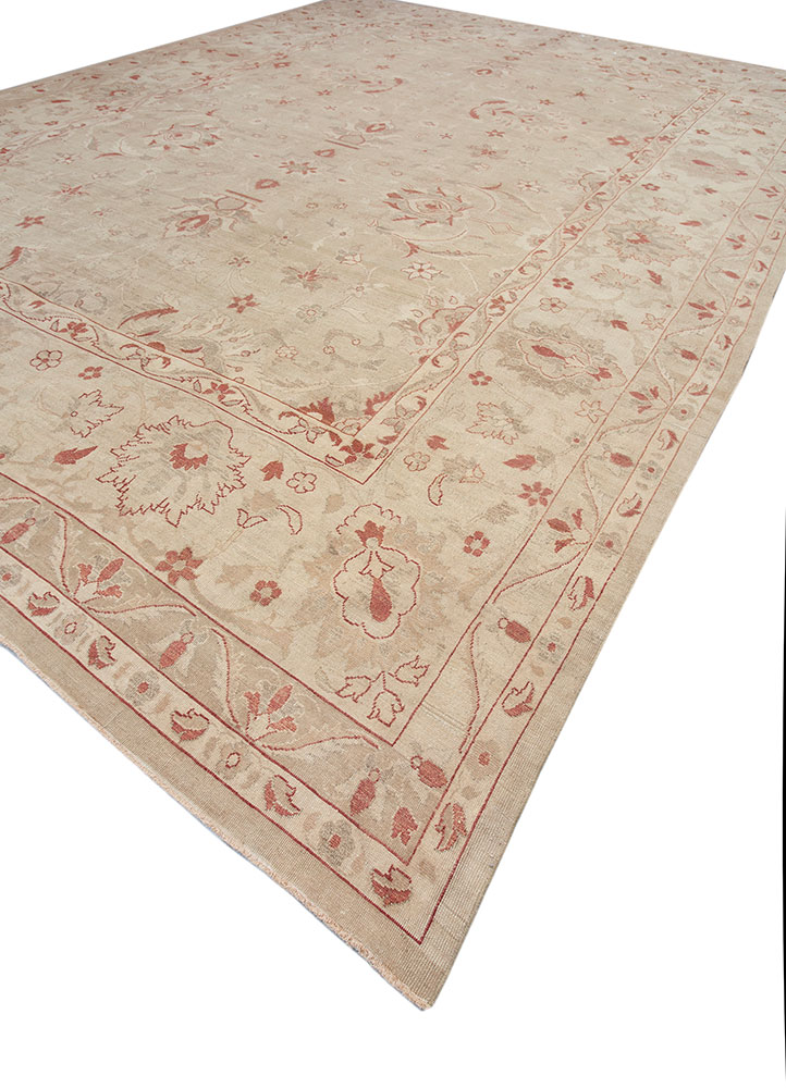 erbe gold wool hand knotted Rug - FloorShot