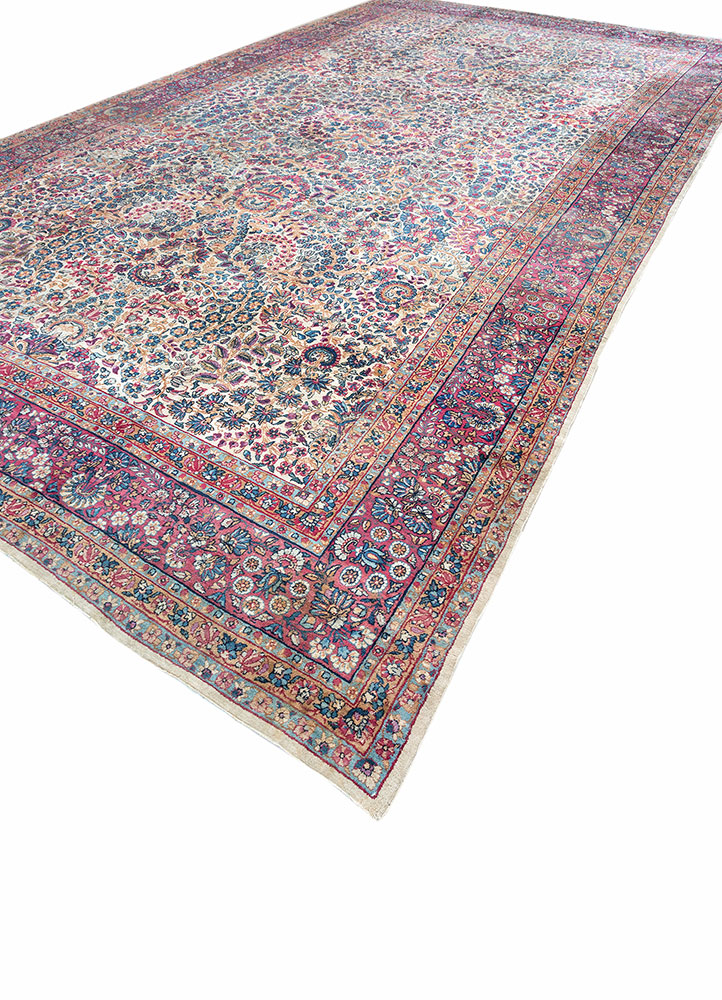 aalam gold wool hand knotted Rug - FloorShot