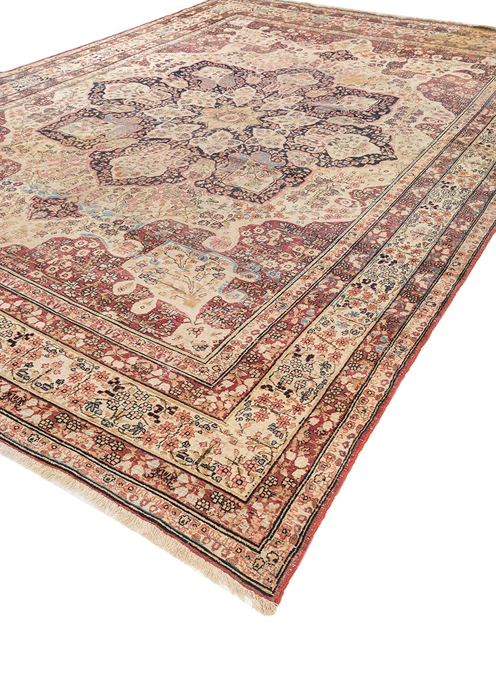 aalam gold wool hand knotted Rug - FloorShot