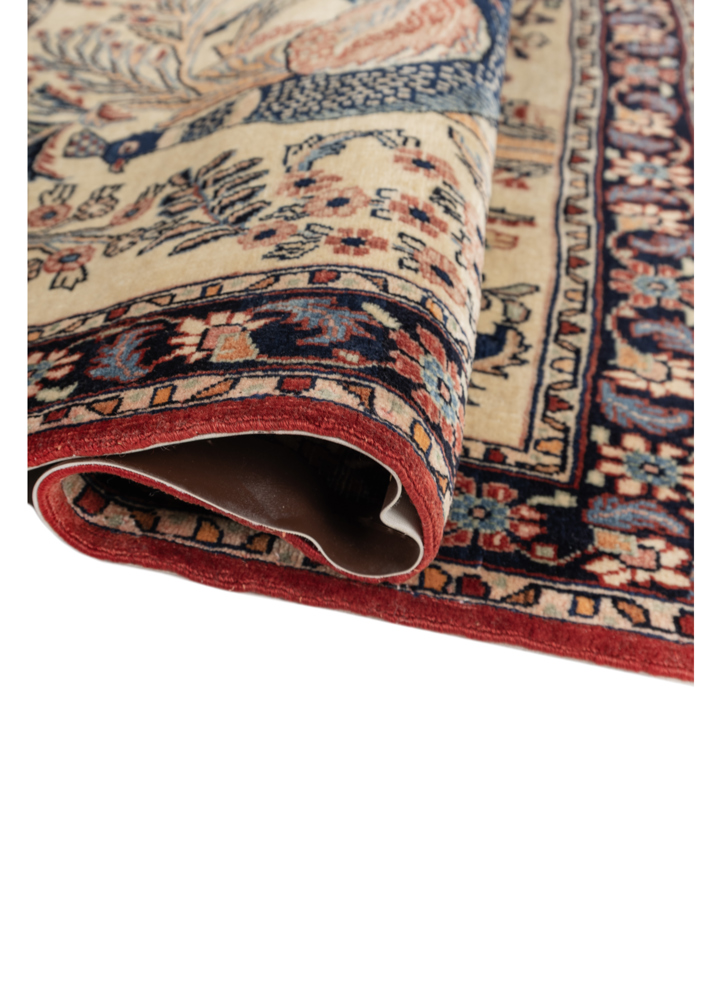 aalam gold wool hand knotted Rug - FloorShot