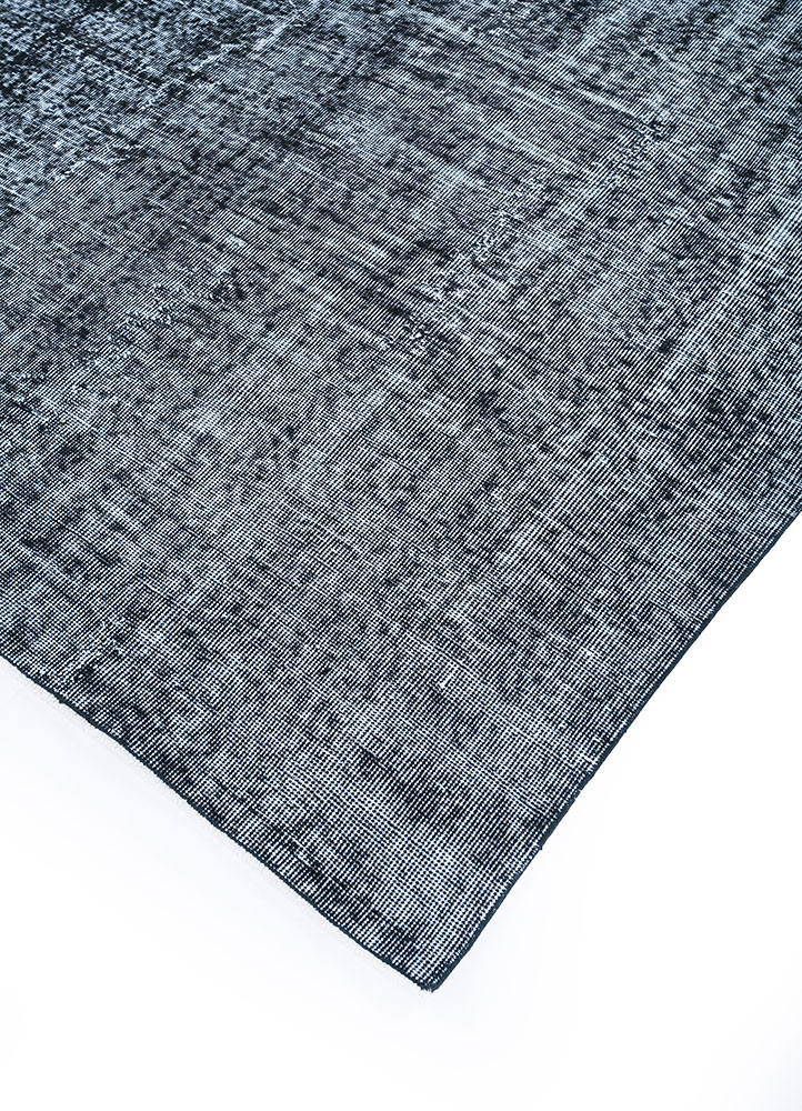 lacuna grey and black wool hand knotted Rug - FloorShot