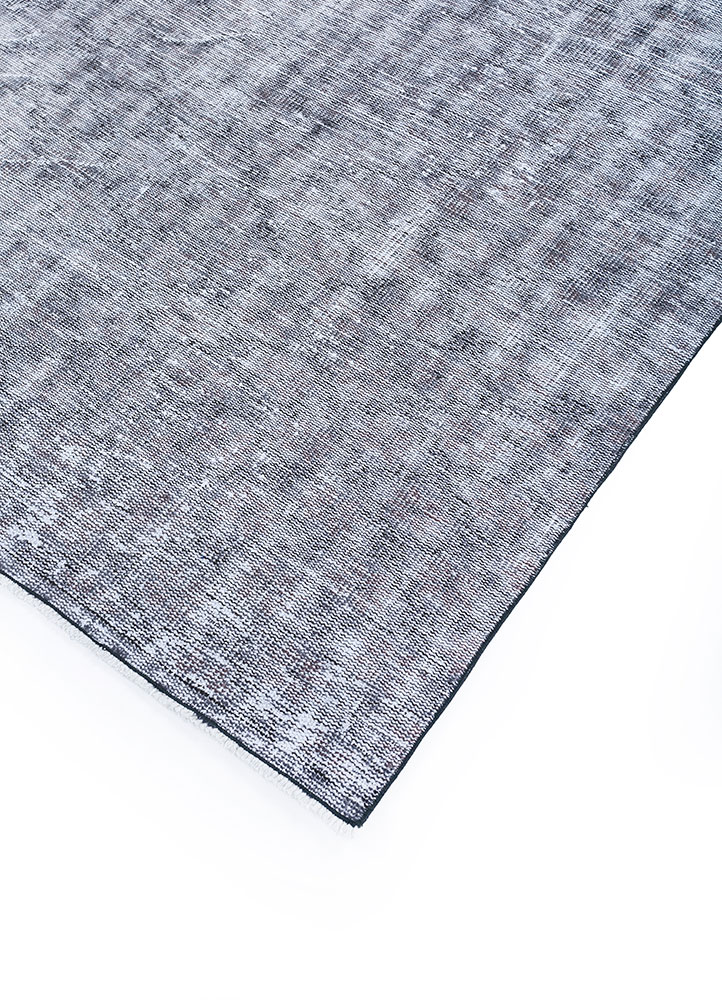 lacuna grey and black wool hand knotted Rug - FloorShot