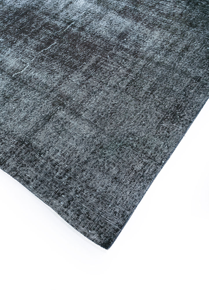lacuna grey and black wool hand knotted Rug - FloorShot