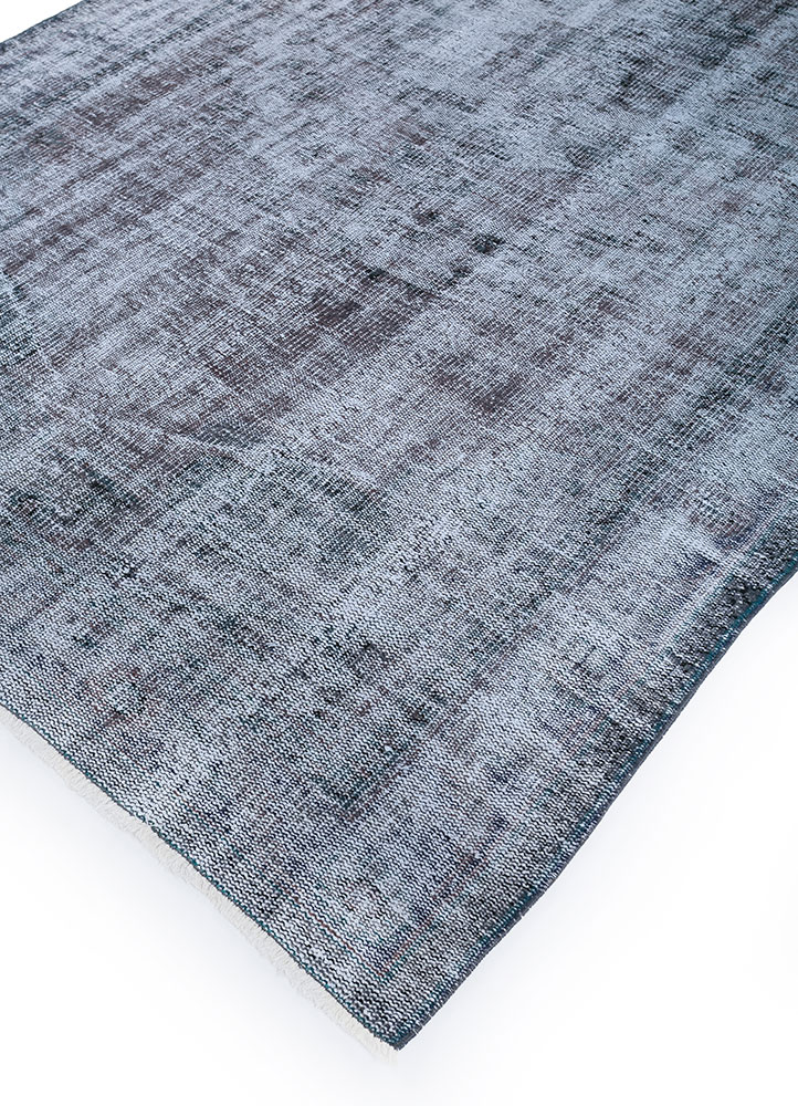 lacuna grey and black wool hand knotted Rug - FloorShot