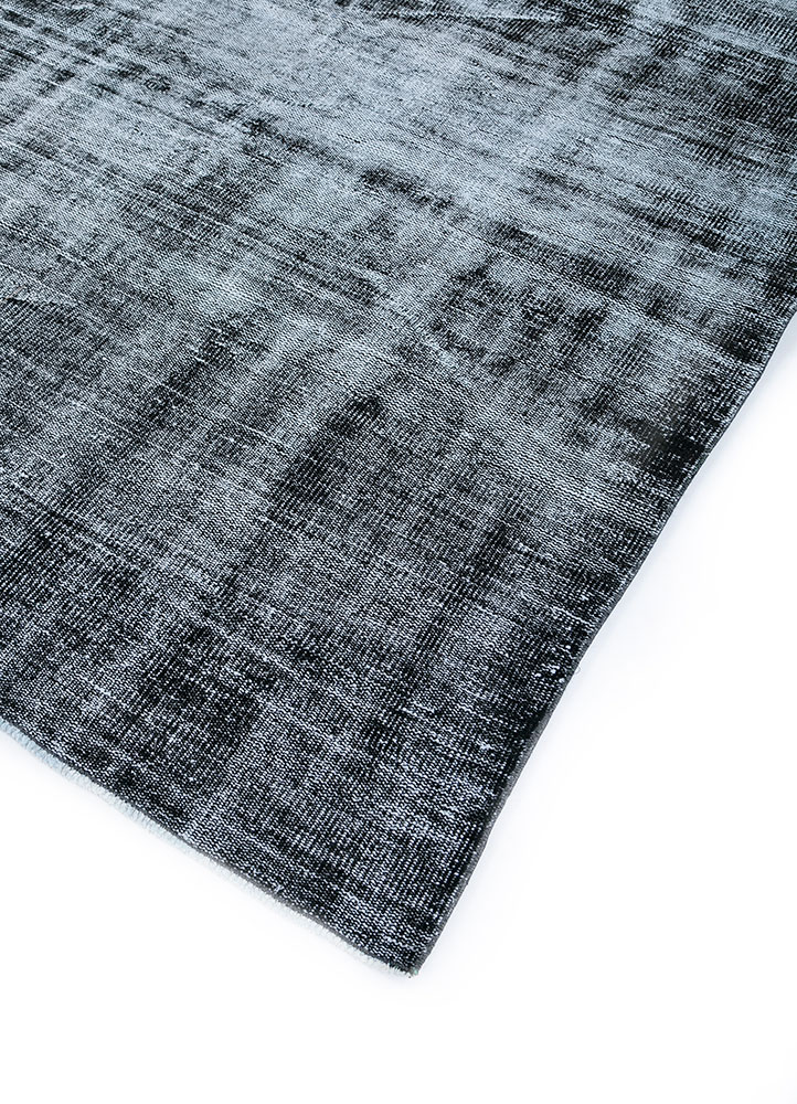 lacuna grey and black wool hand knotted Rug - FloorShot