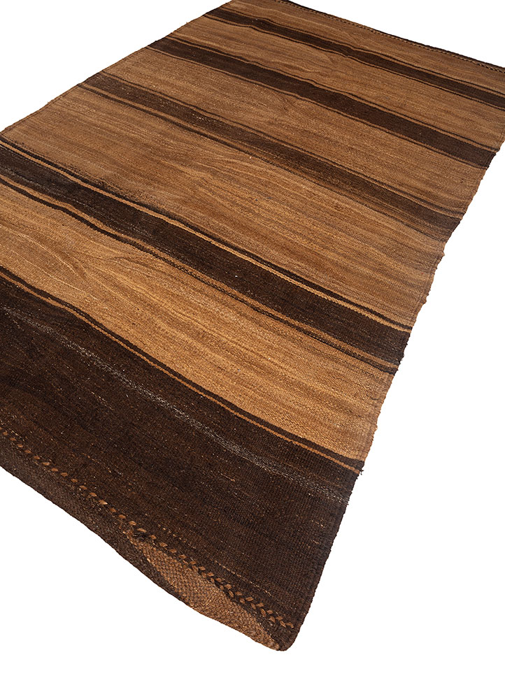 nayaab gold jute and hemp flat weaves Rug - FloorShot