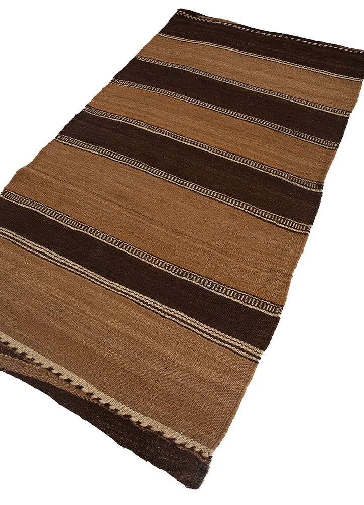 nayaab grey and black jute and hemp flat weaves Rug - FloorShot
