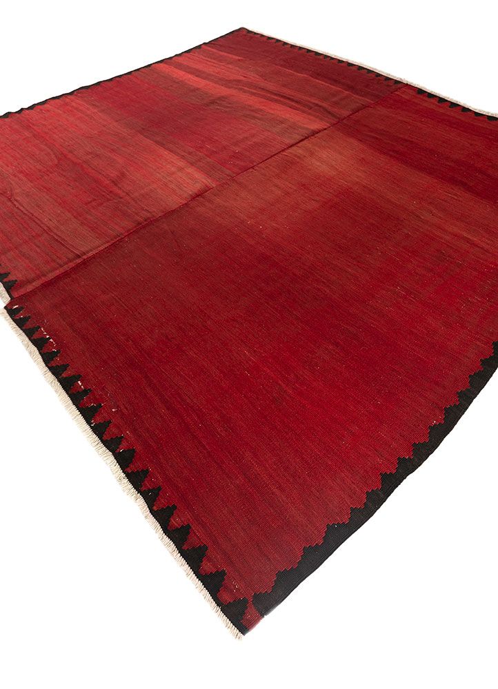 nuray pink and purple wool hand knotted Rug - FloorShot