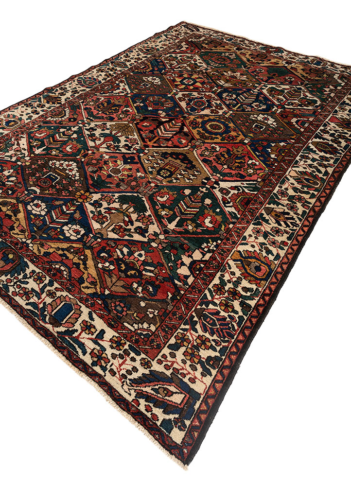 aalam pink and purple wool hand knotted Rug - FloorShot