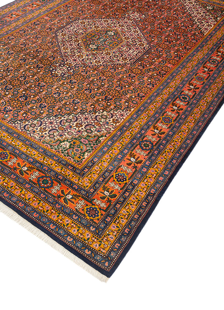 aalam ivory wool hand knotted Rug - FloorShot