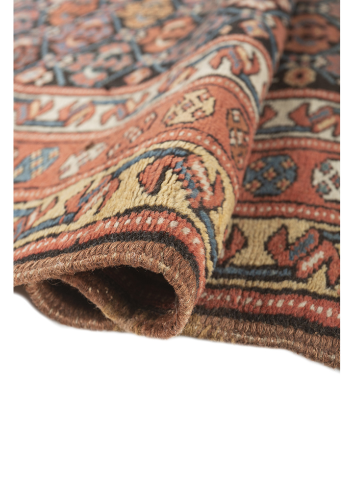 kiaan grey and black wool hand knotted Rug - FloorShot
