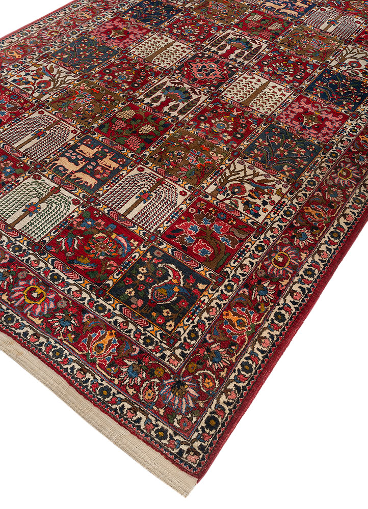 aalam ivory wool hand knotted Rug - FloorShot