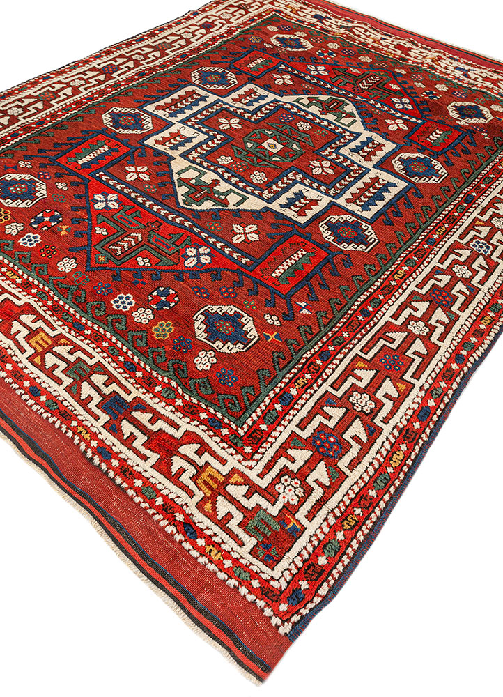 aalam ivory wool hand knotted Rug - FloorShot