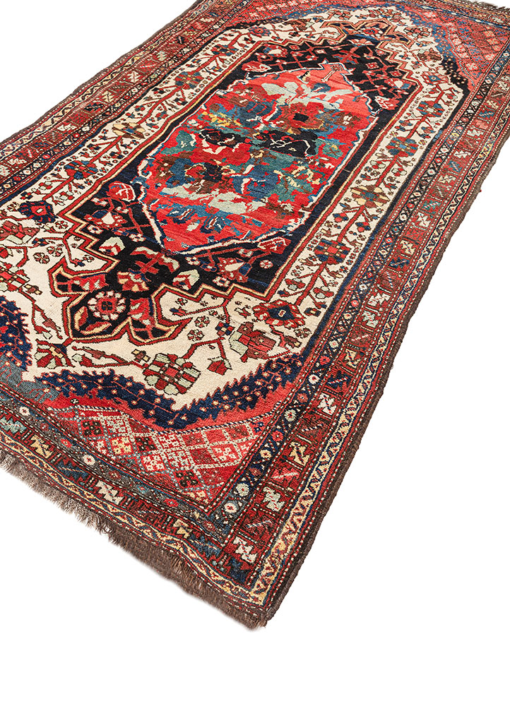 aalam grey and black wool hand knotted Rug - FloorShot
