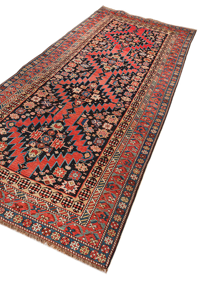 kiaan beige and brown wool hand knotted Rug - FloorShot