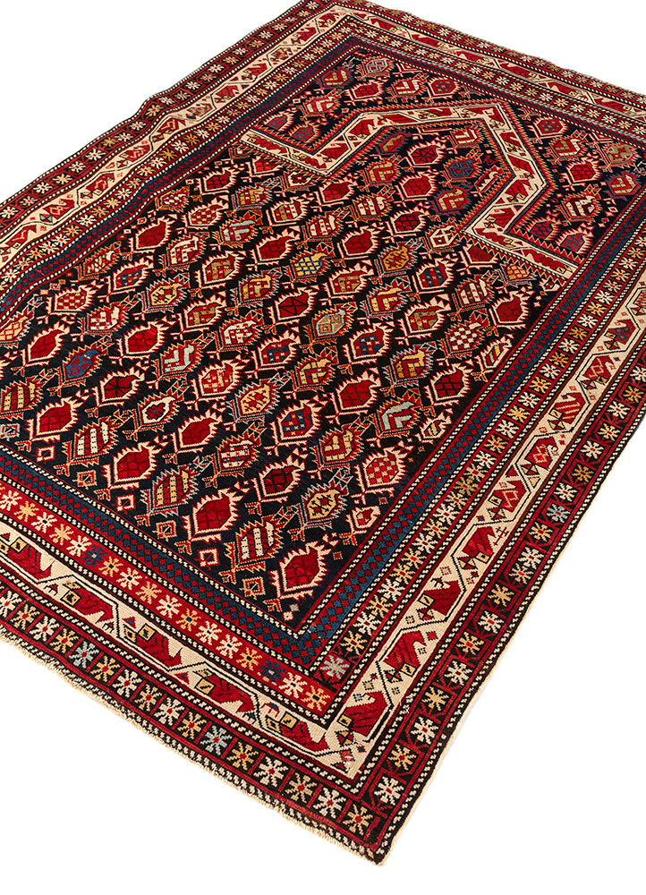 kiaan beige and brown wool hand knotted Rug - FloorShot