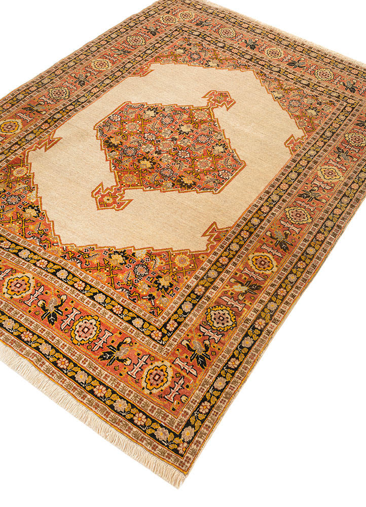 aalam blue wool hand knotted Rug - FloorShot