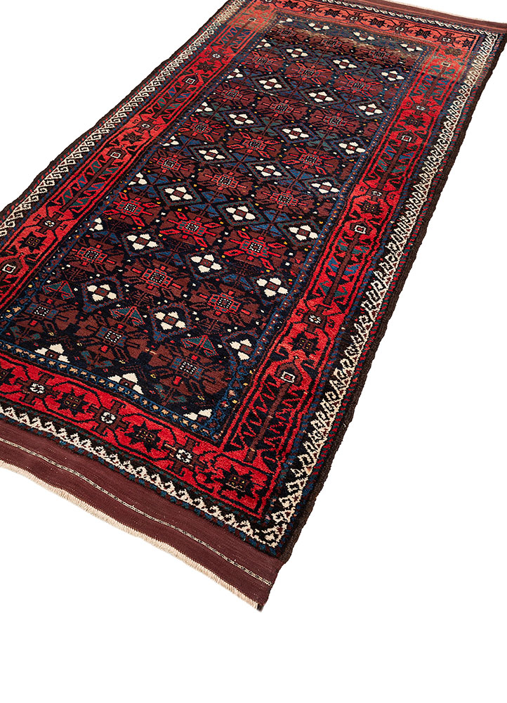 aalam beige and brown wool hand knotted Rug - FloorShot