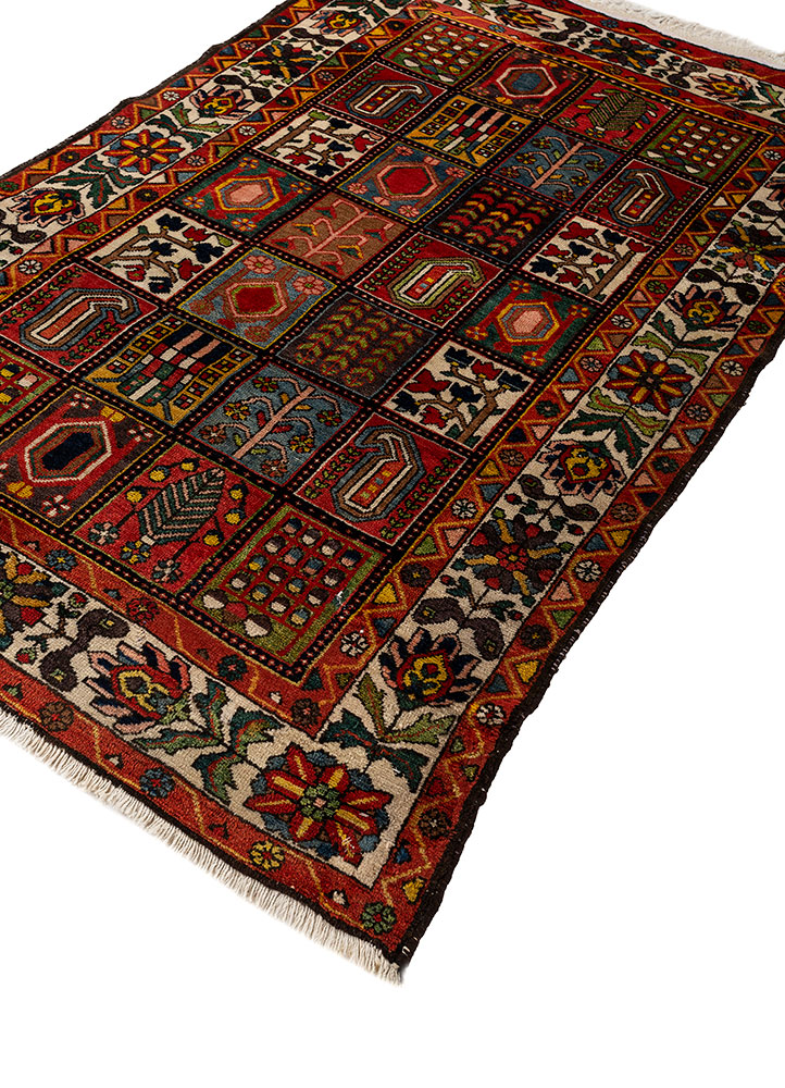 aalam pink and purple wool hand knotted Rug - FloorShot