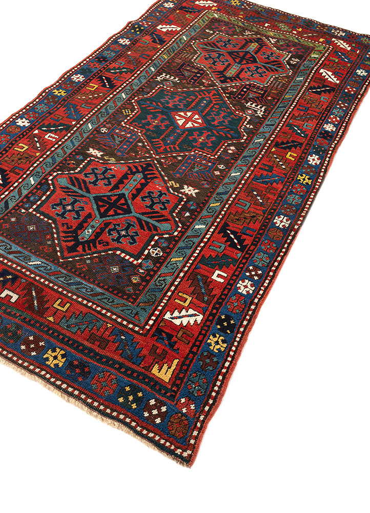 kiaan beige and brown wool hand knotted Rug - FloorShot