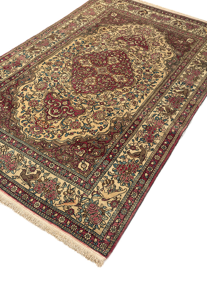 aalam blue wool hand knotted Rug - FloorShot