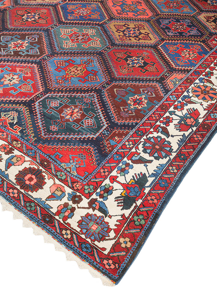 kiaan beige and brown wool hand knotted Rug - FloorShot