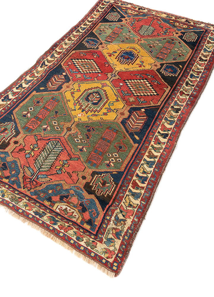 kiaan green wool hand knotted Rug - FloorShot