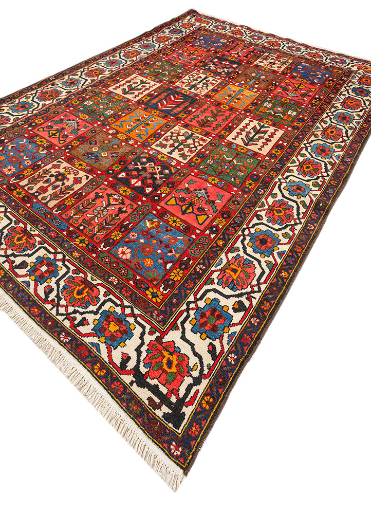 aalam green wool hand knotted Rug - FloorShot