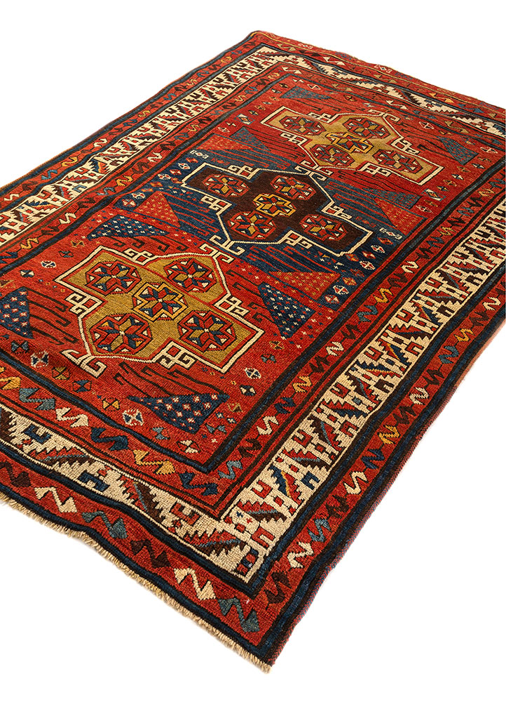 kiaan gold wool hand knotted Rug - FloorShot