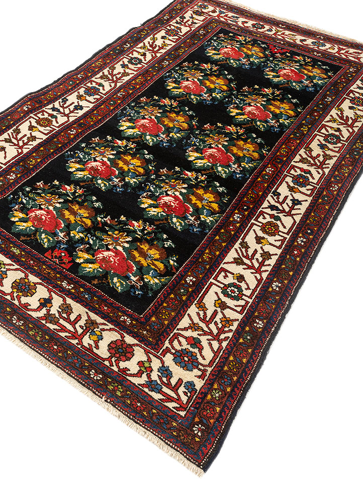 kiaan blue wool hand knotted Rug - FloorShot