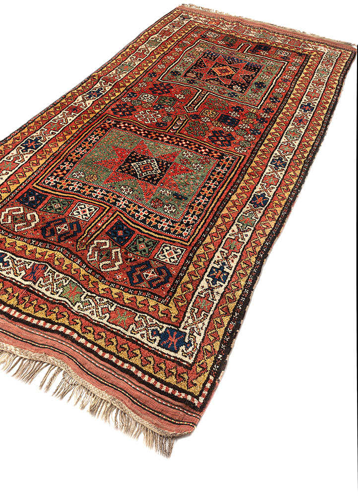 kiaan green wool hand knotted Rug - FloorShot