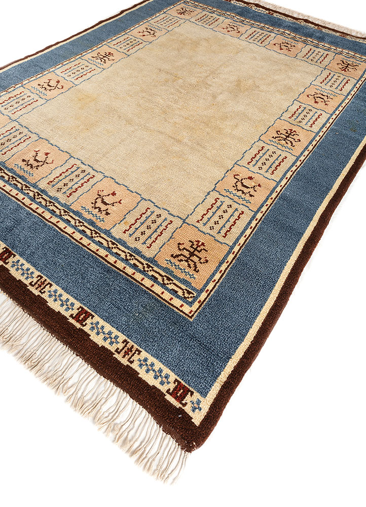 nuray green wool hand knotted Rug - FloorShot