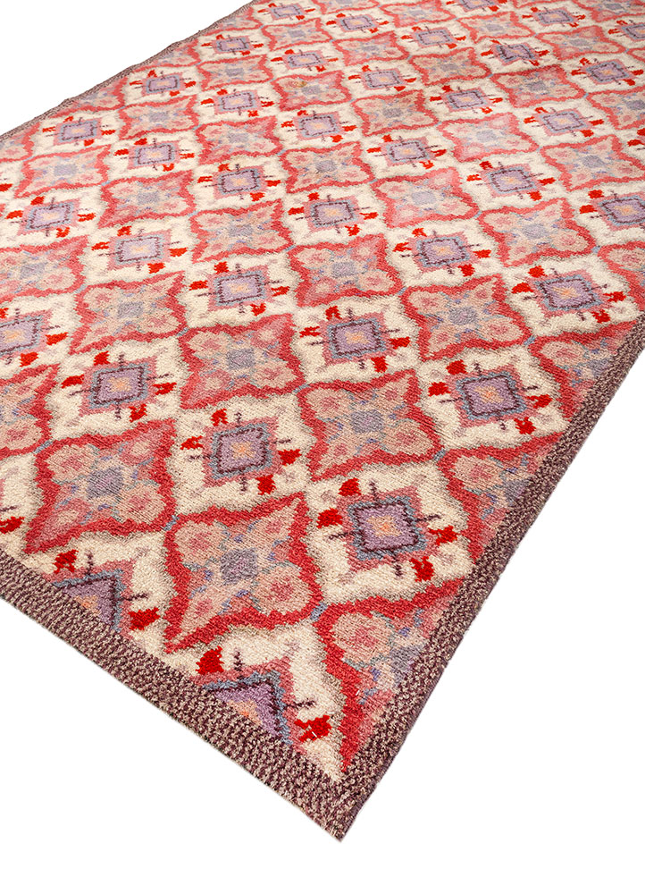 zuri ivory wool hand knotted Rug - FloorShot