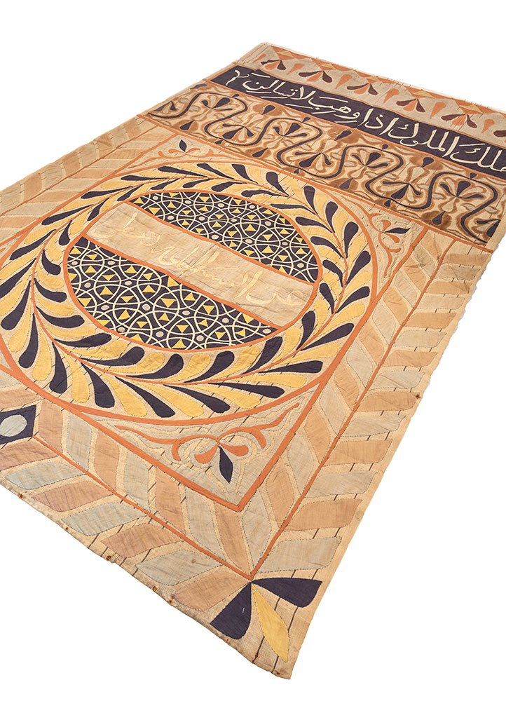 nayaab blue wool flat weaves Rug - FloorShot